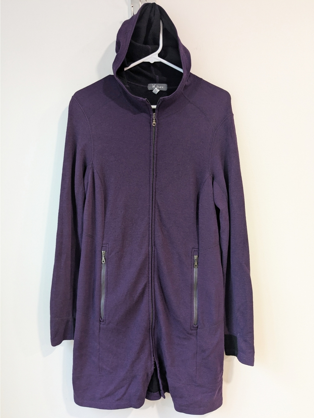 Ibex Pez Long Full Zip Sweater